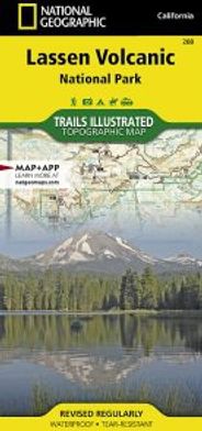 Lassen Volcanic National Park Topo Map Recreational Trails Illustrated