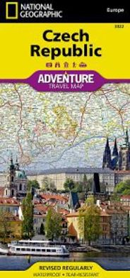Czech Republic Czechia Travel Adventure Road Map Waterproof Topo Nat Geo