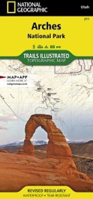 Arches National Park Topo Map Trails Illustrated