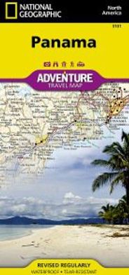 Panama Travel Adventure Road Map Topo Waterproof Nat Geo