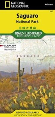 Saguaro National Park Topo Map Trails Illustrated Folded