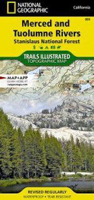 Merced Tuolumne Rivers Map National Geographic Topo Trails Illustrated Hiking
