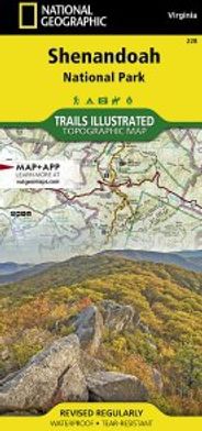 Shenandoah National Park Topo Map Trails Illustrated Folded