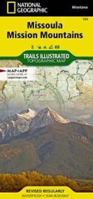Missoula Mission Mountains Trails Topo Waterproof National Geographic Hiking Map Trails Illustrated