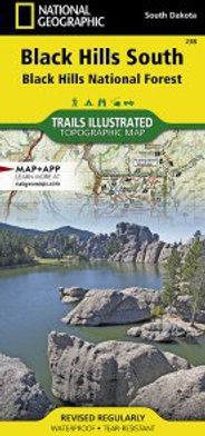 Black Hills National Park South Map - SD