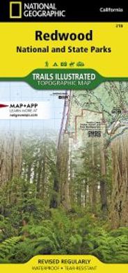 Redwood National Park Topo Map Trails Illustrated Folded Waterproof