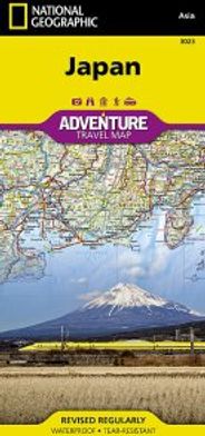 Japan Travel Adventure Map Road Topo Waterproof National Geographic