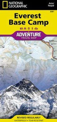 Everest Base Camp Topo Map Adventure National Geographic Waterproof