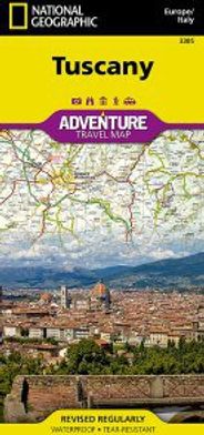 Tuscany Italy Adventure Travel Road Map Topo Waterproof National Geographic Trails Illustrated