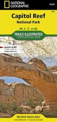Capitol Reef National Park Topo Map Recreational Trails Illustrated