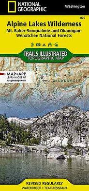 Alpine Lakes Wilderness National Geographic Trails Illustrated Hiking Map - Cover