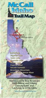 McCall / Salmon River, Idaho Trail Map by Adventure Maps