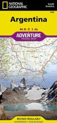 Argentina Travel Adventure Road Map Waterproof Topo Nat Geo