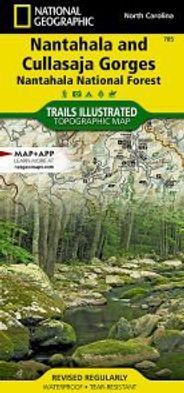Nantahala Cullasaja Gorges Topo Waterproof National Geographic Hiking Map Trails Illustrated