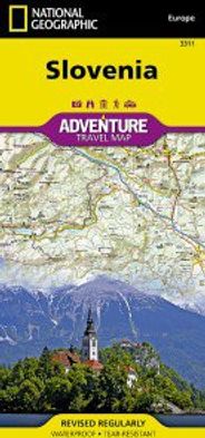Slovenia Travel Adventure Road Map Waterproof Topo Nat Geo