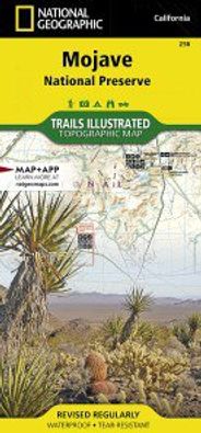 Mojave National Preserve Topo Map Folded Waterproof Trails Illustrated