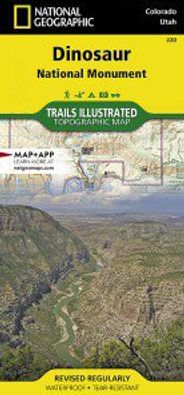 Dinosaur National Monument Topo Map Trails Illustrated Folded Waterproof