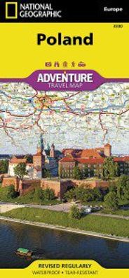Poland Travel Adventure Road Map Waterproof Topo Nat Geo