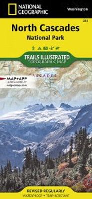 North Cascades National Park Topo Map Trails Illustrated Folded Waterproof