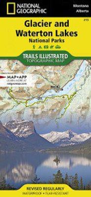 Glacier Waterton Lakes National Parks Topo Map Trails Illustrated Waterproof