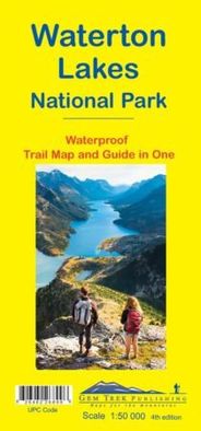 Waterton Lakes Topographic Recreational Map GemTrek