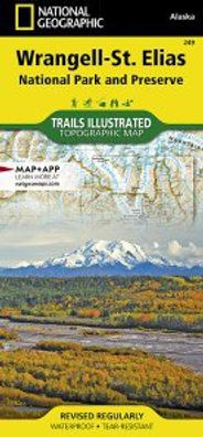 Wrangell St Elia National Park Topo Map Trails Illustrated Folded