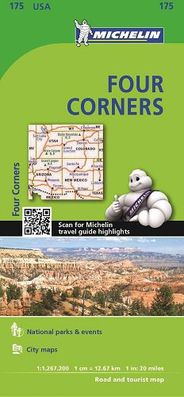 Four Corners Regional Map 175 Michelin