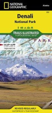 Denali National Park Topo Map Trails Illustrated Folded Waterproof
