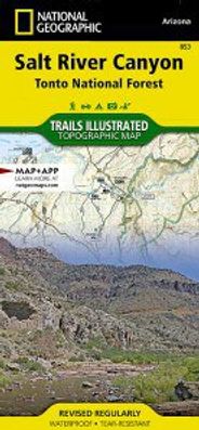 Salt River Canyon Map National Geographic Topo Trails Illustrated Hiking
