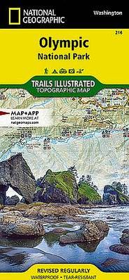 Olympic National Park Hiking Map Trails Illustrated #216 - Cover