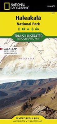 Haleakala National Park Topo Map Trails Illustrated Folded