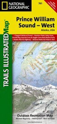 Prince William Sound West Topo Waterproof National Geographic Hiking Map Trails Illustrated