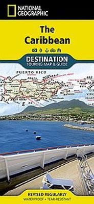 Caribbean Destination Travel Map National Geographic Detail
