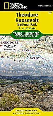 Theodore Roosevelt Trails Illustrated Hiking Waterproof Topo Maps