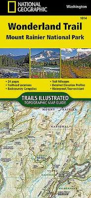 Wonderland Trail Mt Rainier Nat Geo Trails Illustrated Topographic Map Booklet - Cover