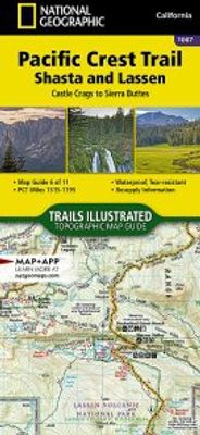 Pacific Crest Trail California Shasta Lassen Nat Geo Topo Booklet