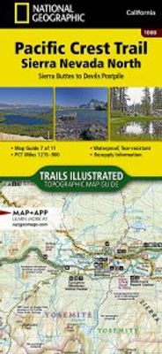 Pacific Crest Trail California Sierra Nevada North Nat Geo Topo Booklet
