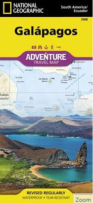 Galapagos  Trails Illustrated Hiking Waterproof Topo Map