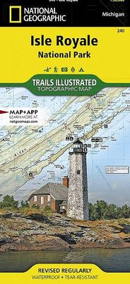Isle Royale Zoom  Trails Illustrated Hiking Waterproof Topo Maps
