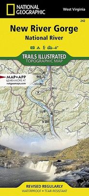New River Gorge Trails Illustrated Hiking Waterproof Topo Maps