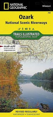 Ozark Riverways Trails Illustrated Hiking Waterproof Topo Maps