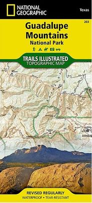 Guadalupe Mountains Trails Illustrated Hiking Waterproof Topo Maps