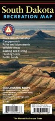 South Dakota Road Map by Benchmark