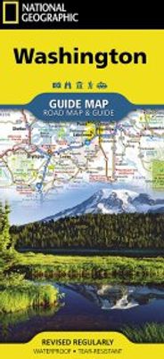 Washington State Folded Guide Travel Map By National Geographic