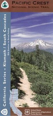 Pacific Crest Trail Map Klamath South Cascades Section 6 Topographic and Waterproof