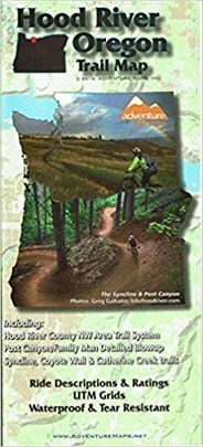 Hood River Trail Map by Adventure Maps