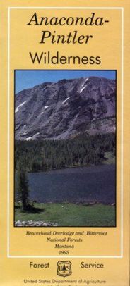 Anaconda Pintler Wilderness Folded National Forest Map