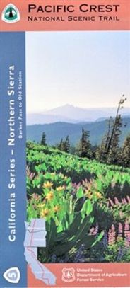 Pacific Crest Trail Map Northern Sierra Section 5 Topographic and Waterproof