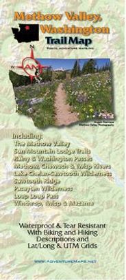 Methow Valley Hiking Map by Adventure Maps