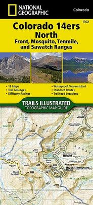 Colorado 14ers Fourteeners  Trails Illustrated Hiking Waterproof Topo Maps